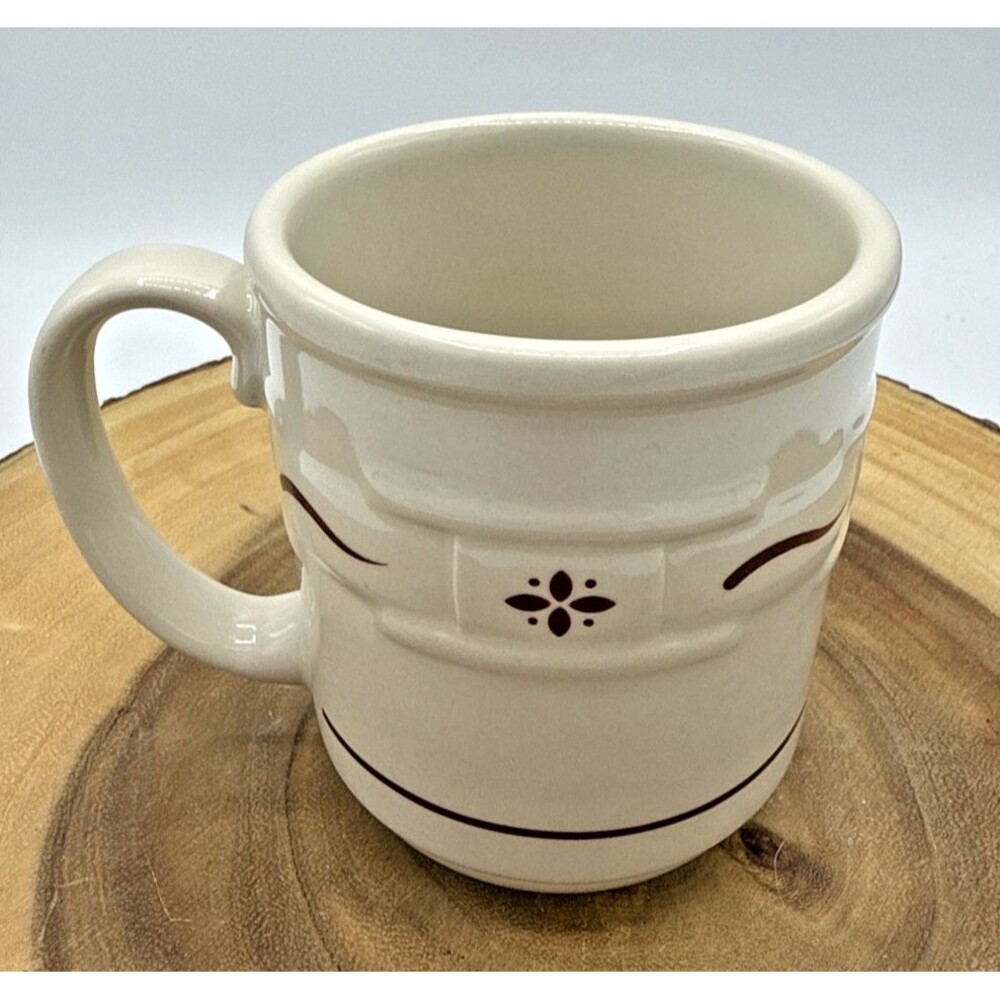 Vintage Longaberger Woven Traditions Heritage Red Mugs Flower 14 Oz USA